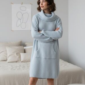 Oprah's Favorite Things Slouchies Marshmallow Slouch Turtleneck Lounger